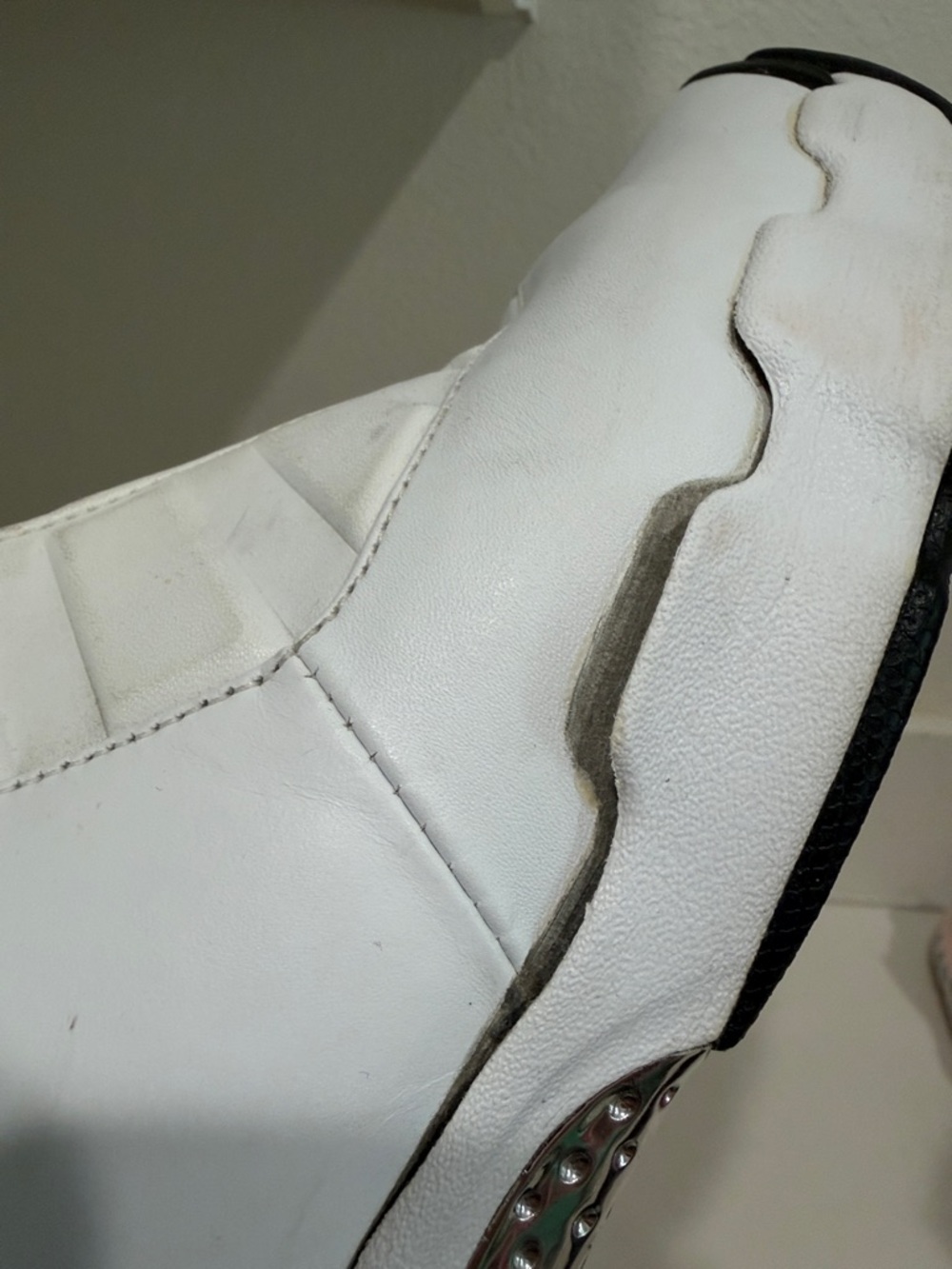 Jordan White and Black Basketball Sneakers - Picture 7 of 11